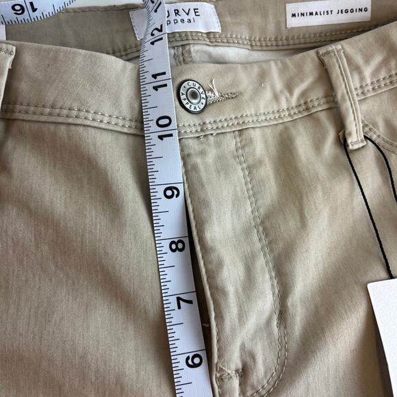 Curve Appeal Khaki Minimalist Jeggings Size 14/32 - Picture 8 of 11